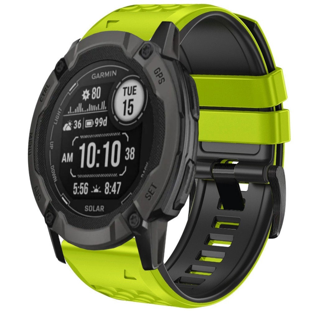 Estuyoya Correa silicona Piramid Garmin Instinct 2X Verde,Negro