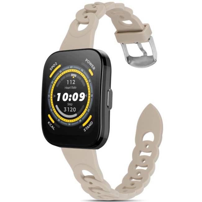 Estuyoya Correa silicona Diseño Cadena Amazfit Bip 5 Gris