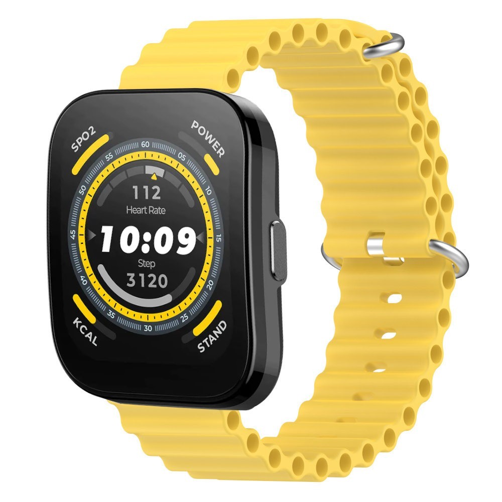 Estuyoya Correa silicona Ocean Amazfit Bip 5 amarillo