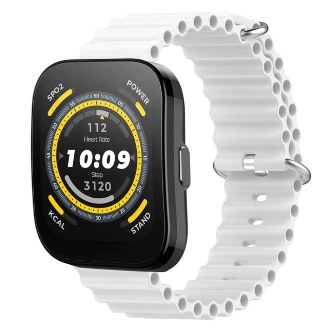 Estuyoya Correa silicona Ocean Amazfit Bip 5 blanco