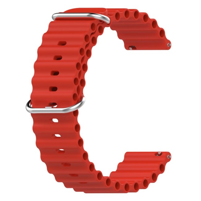 Estuyoya Correa silicona Ocean Amazfit Bip 5 rojo