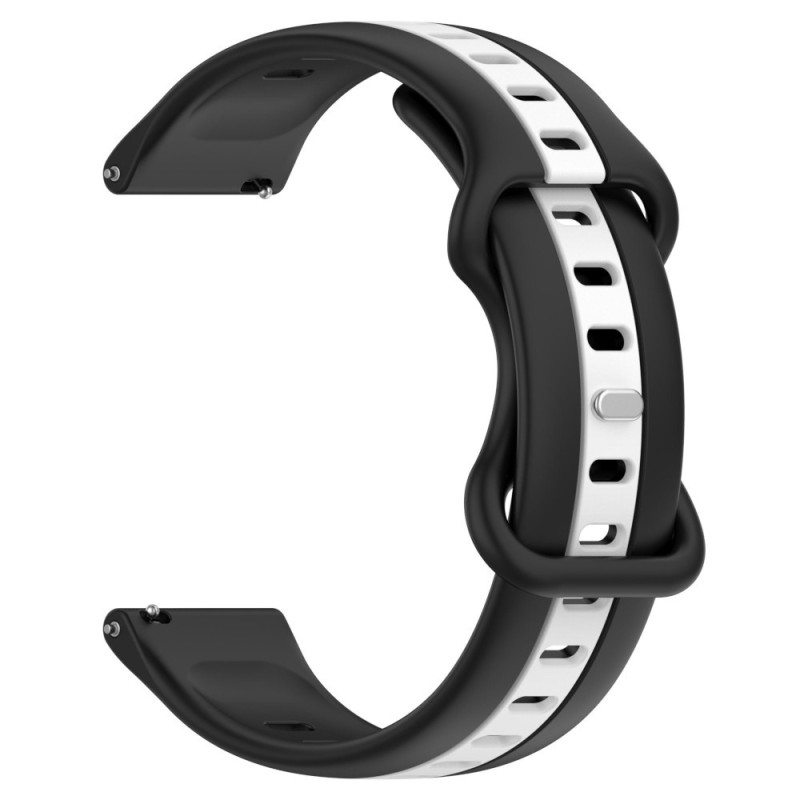 Estuyoya Correa silicona Raya Amazfit Bip 5 Negro,Blanco