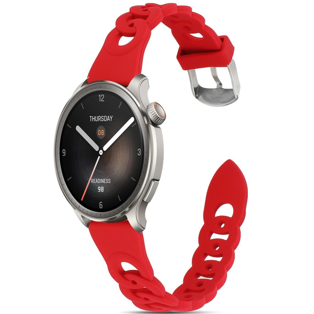 Estuyoya Correa silicona Diseño Cadena Amazfit Balance Rojo