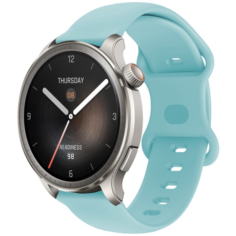 Estuyoya Correa silicona Doble Cierre Amazfit Balance Azul Claro