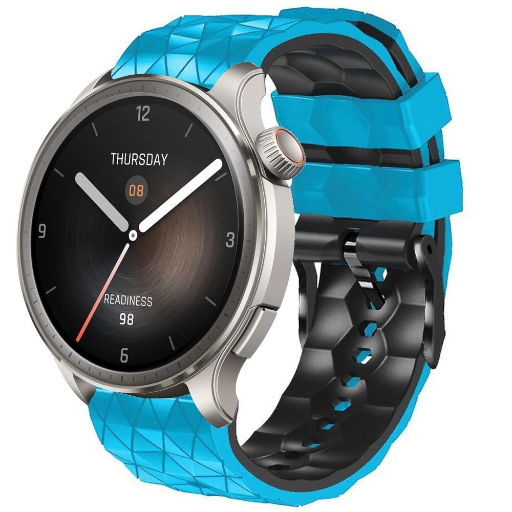 Estuyoya Correa silicona Geometric Amazfit Balance Azul,Negro