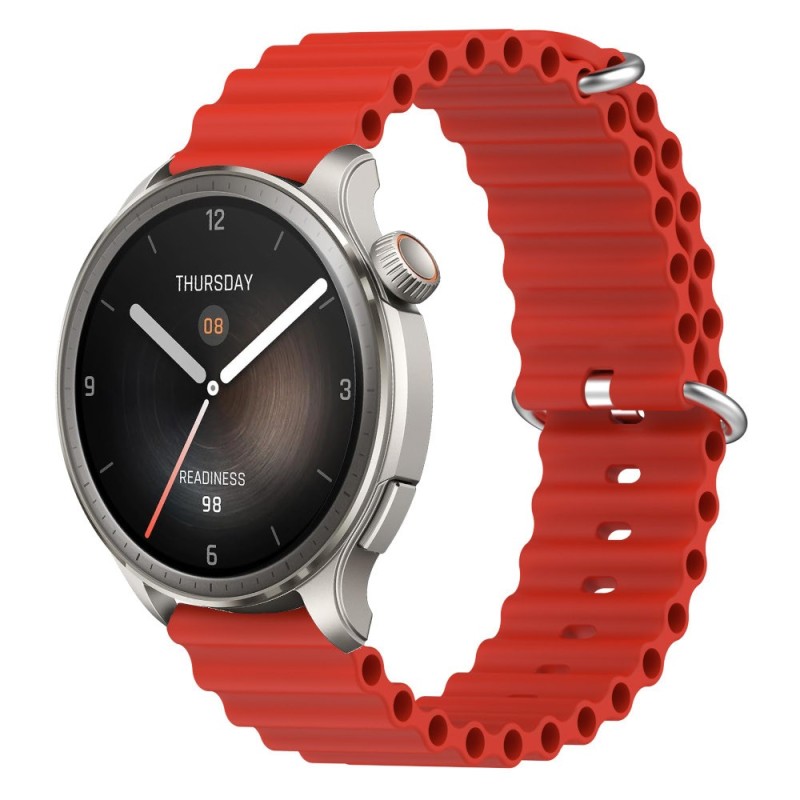 Estuyoya Correa silicona Ocean Amazfit Balance rojo