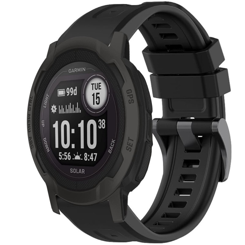 Estuyoya Correa silicona Básica Sport Garmin Instinct 2 Negro