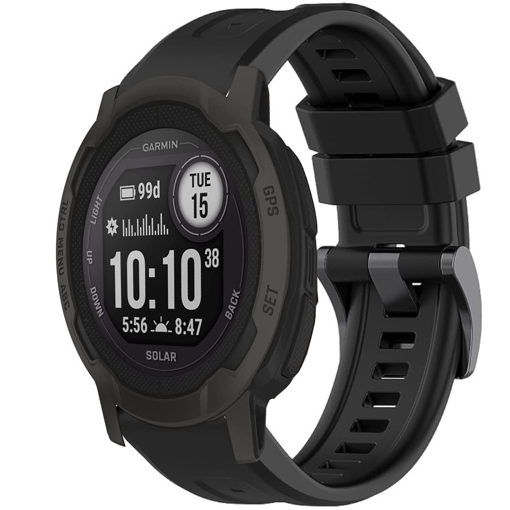 Estuyoya Correa silicona Básica Sport Garmin Instinct 2 Negro