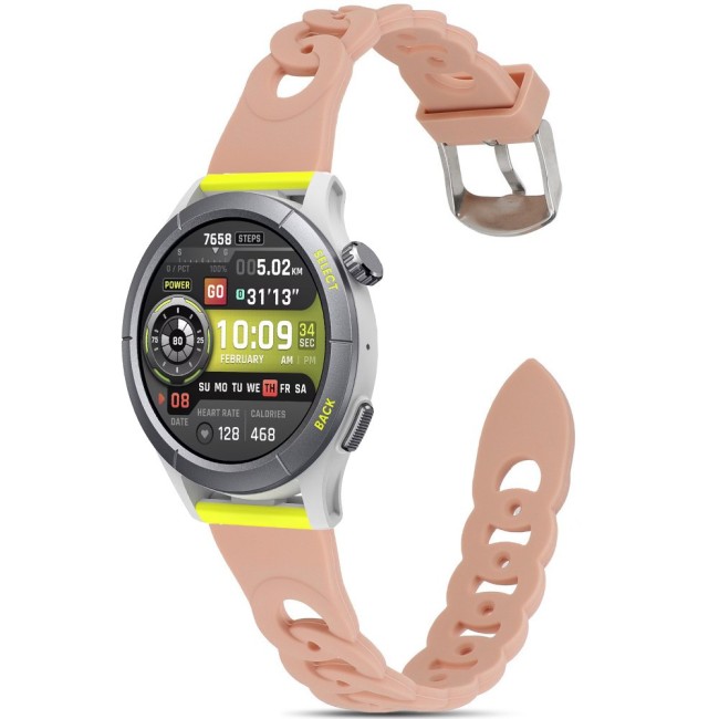 Estuyoya Correa silicona Diseño Cadena Amazfit Cheetah (Pro) (Round) Rosa