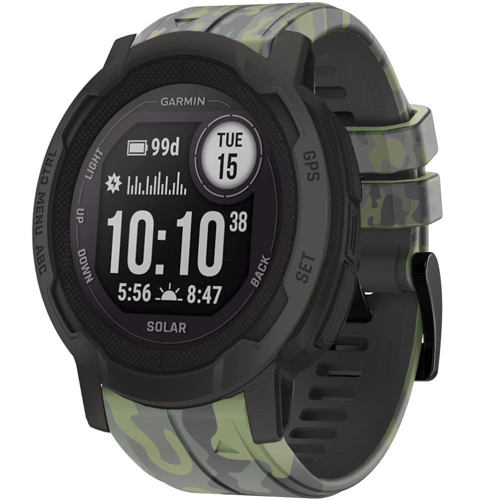 Estuyoya Correa silicona Camuflaje Garmin Instinct 2 Verde