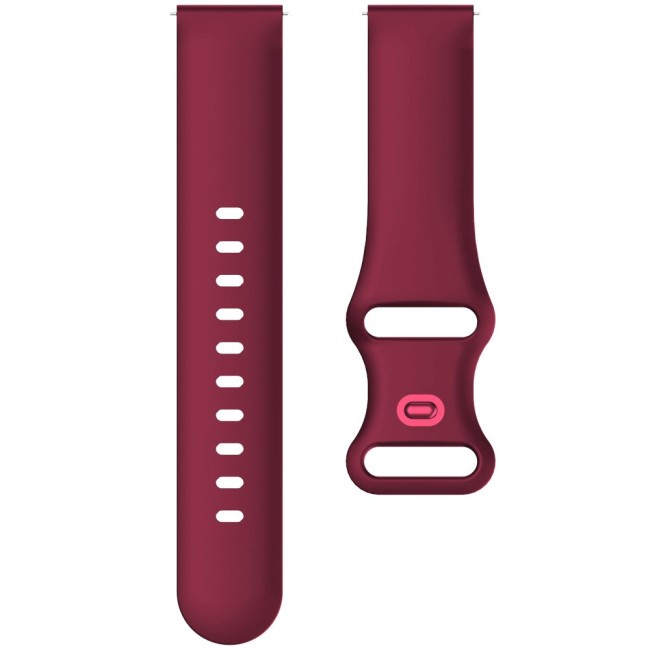 Estuyoya Correa silicona Doble Cierre Amazfit Cheetah (Pro) (Round) Rojo Vino