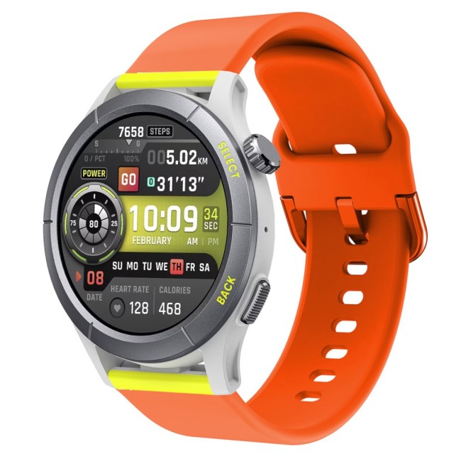 Estuyoya Correa silicona Hebilla Amazfit Cheetah (Pro) (Round) Naranja