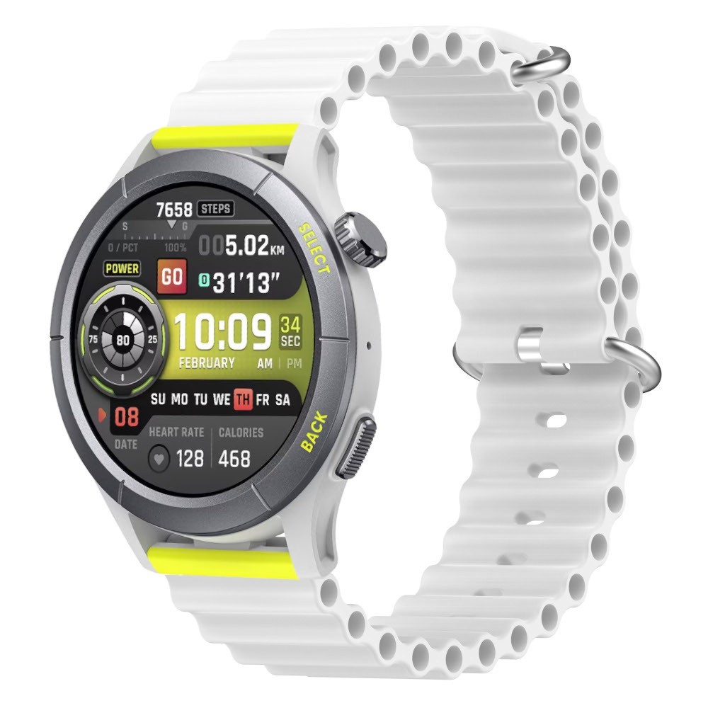 Estuyoya Correa silicona Ocean Amazfit Cheetah (Pro) (Round) blanco