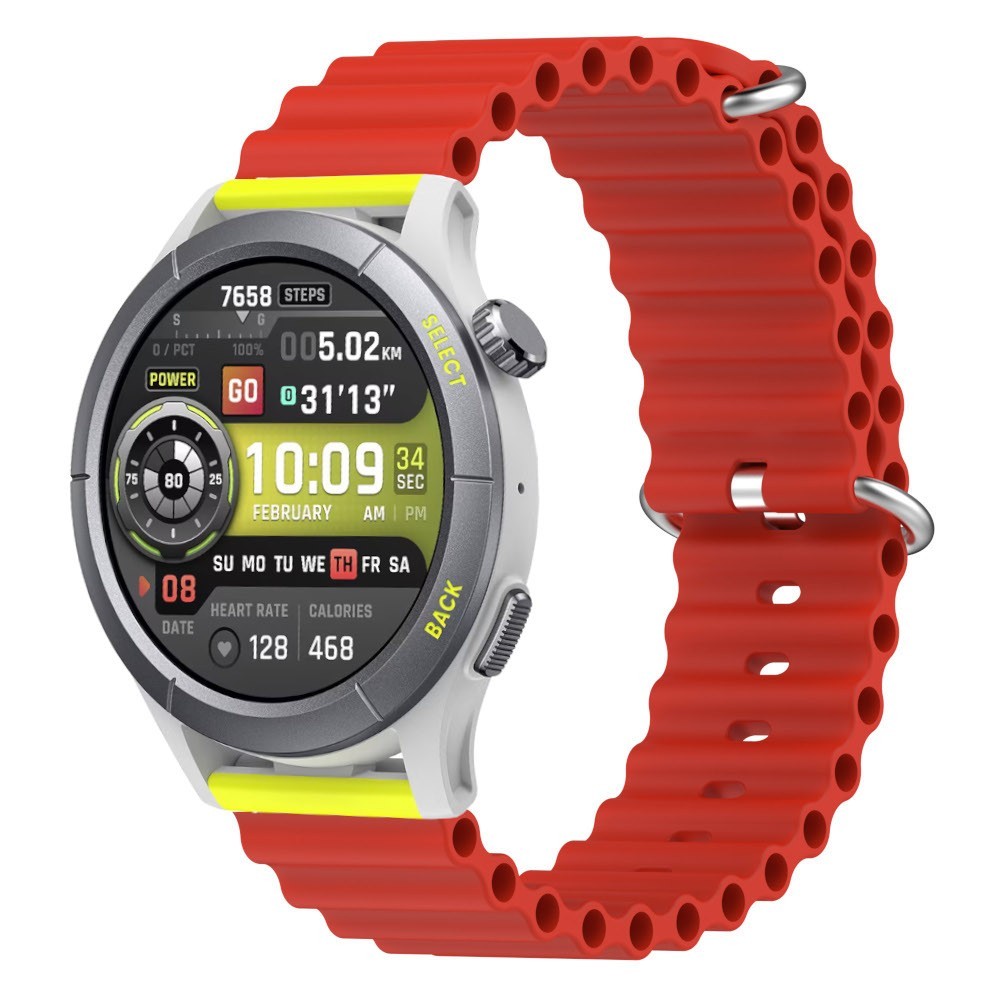 Estuyoya Correa silicona Ocean Amazfit Cheetah (Pro) (Round) rojo