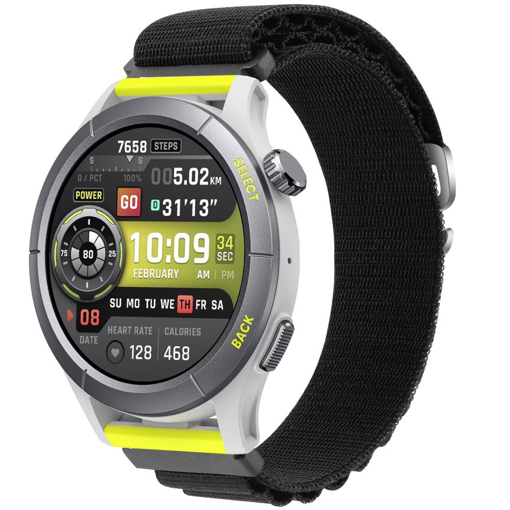 Estuyoya Correa loop nylon Amazfit Cheetah Negro