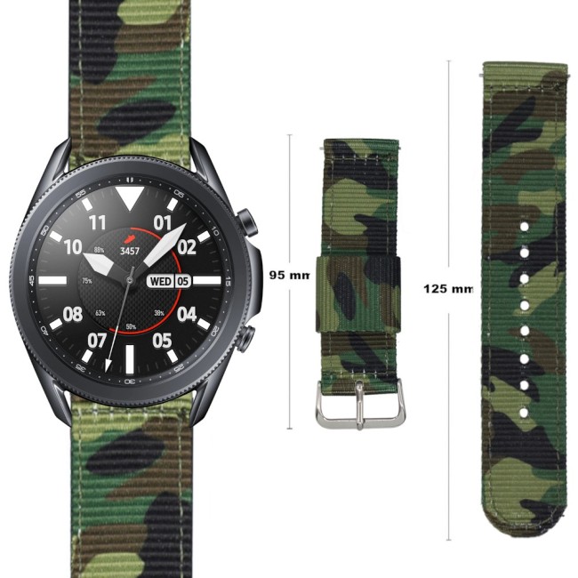 Estuyoya Correa nylon Amazfit Cheetah Camuflaje (Pro) (Round) Verde