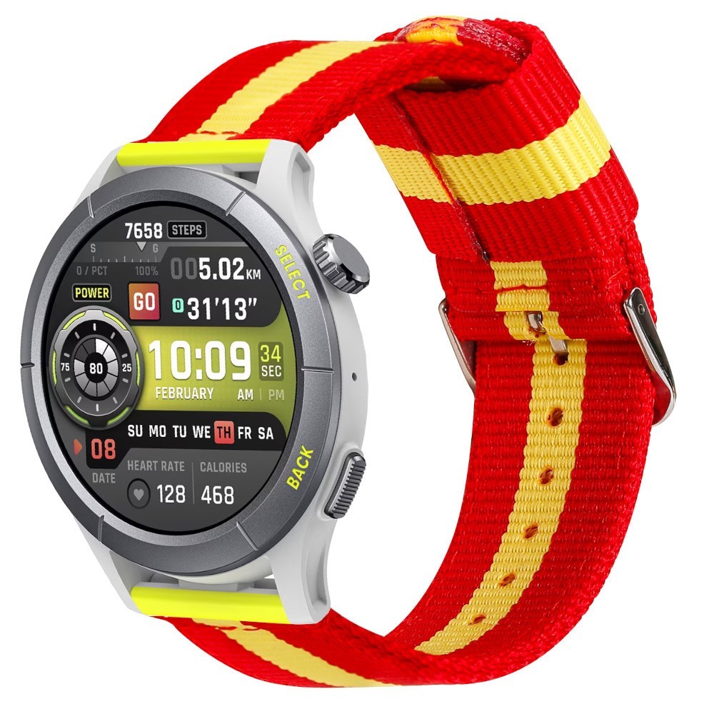 Estuyoya Correa nylon Amazfit Cheetah (Pro) (Round) España rojigualda