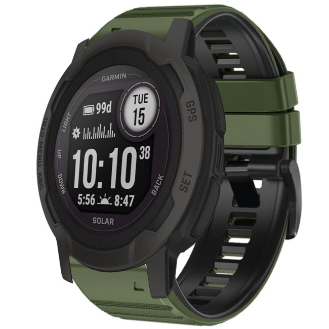 Estuyoya Correa silicona Deporte Garmin Instinct 2 Verde Militar