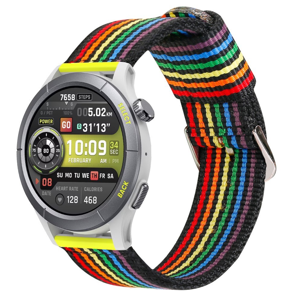 Estuyoya Correa nylon Amazfit Cheetah (Pro) (Round) lgtbi black