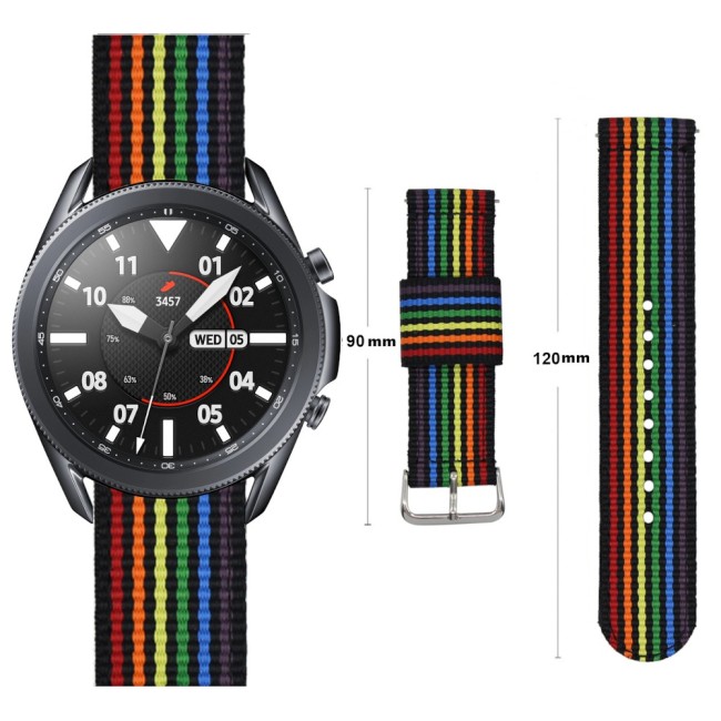 Estuyoya Correa nylon Amazfit Cheetah (Pro) (Round) lgtbi black