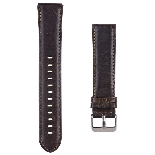 Estuyoya Correa cuero Vintage Amazfit Cheetah (Pro) (Round) marrón café