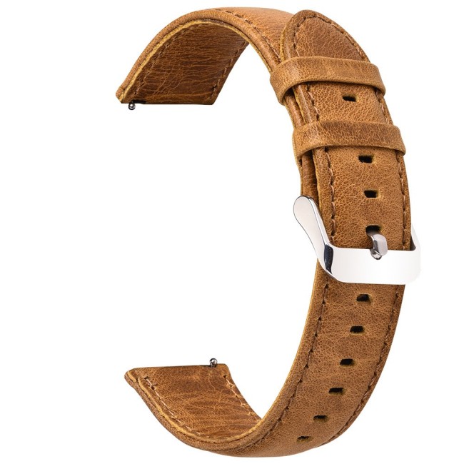 Estuyoya Correa cuero Vintage Amazfit Cheetah (Pro) (Round) marrón camel