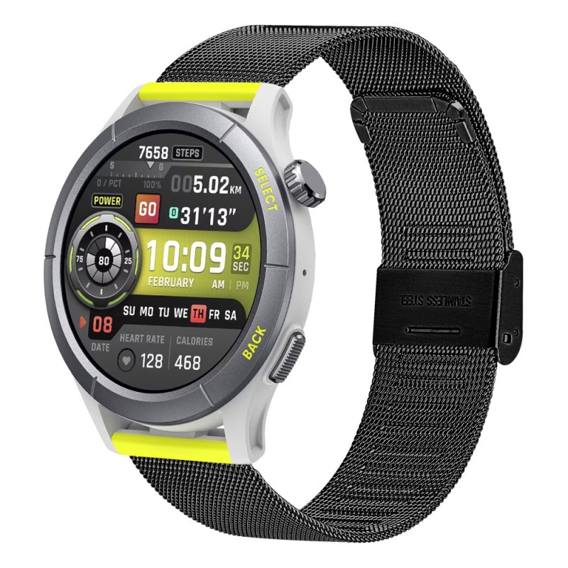 Estuyoya Correa Milanesa Amazfit Cheetah (Pro) (Round) negro