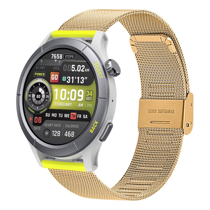 Estuyoya Correa Milanesa Amazfit Cheetah (Pro) (Round) oro