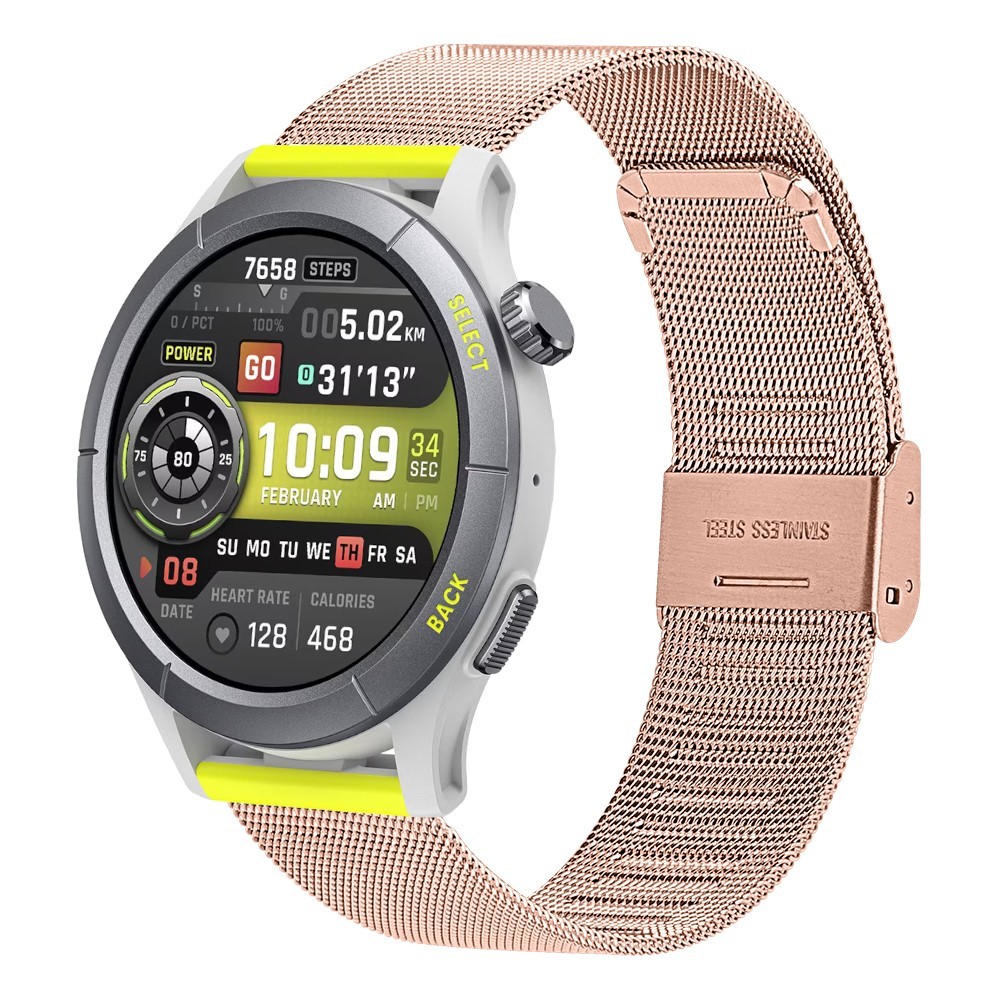 Estuyoya Correa Milanesa Amazfit Cheetah oro (Pro) (Round) rosa