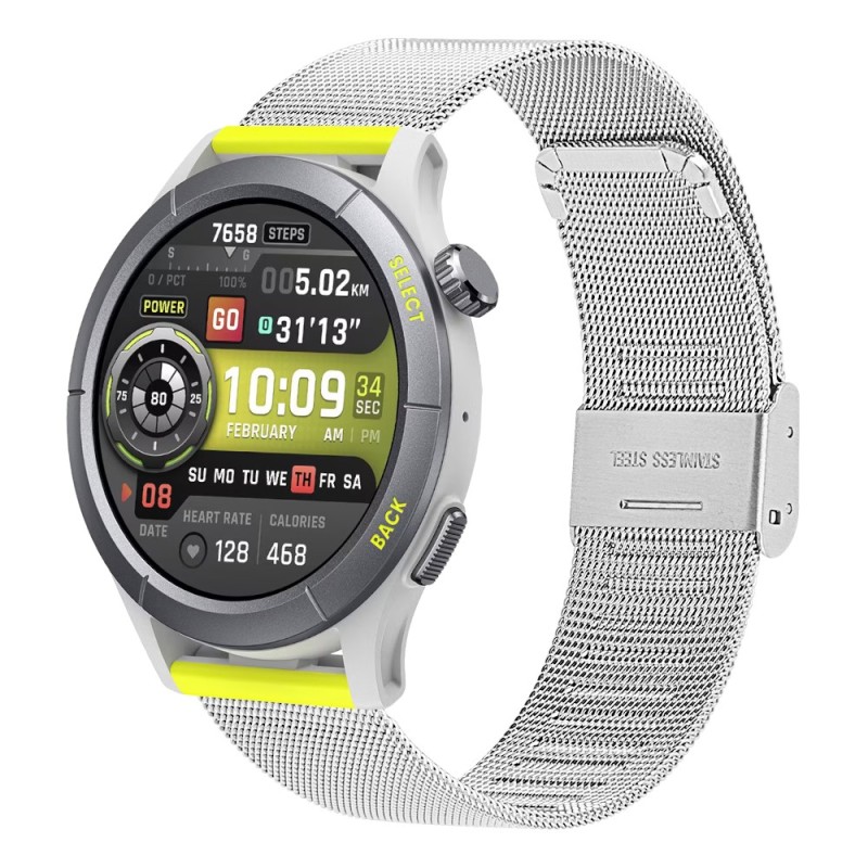 Estuyoya Correa Milanesa Amazfit Cheetah (Pro) (Round) plata