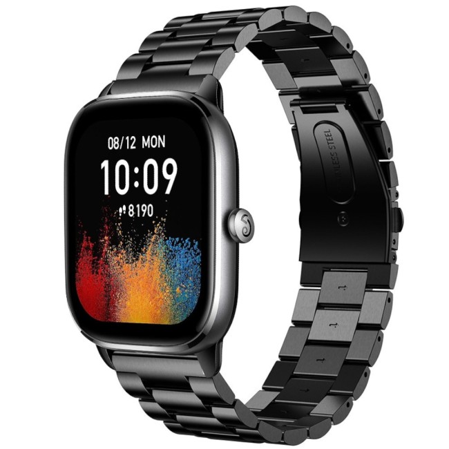 Estuyoya Correa metal acero Amazfit GTS 4 (Mini) negro