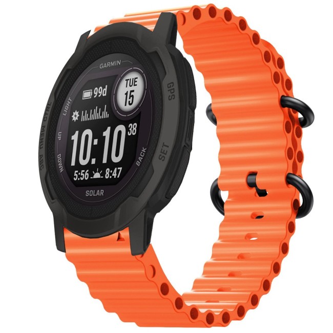 Estuyoya Correa silicona Ocean Garmin Instinct 2 naranja