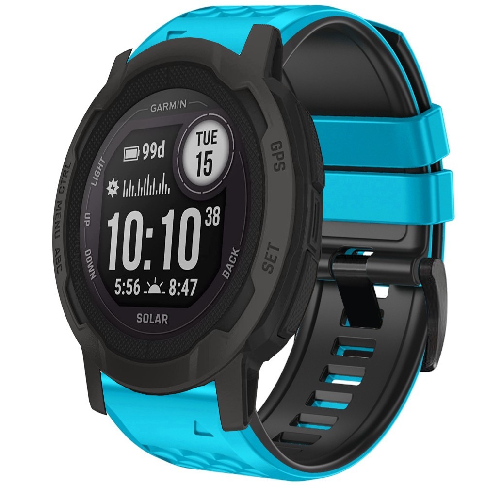 Estuyoya Correa silicona Piramid Garmin Instinct 2 Azul,Negro