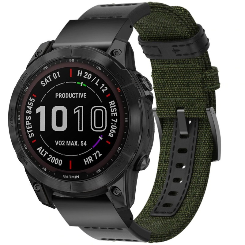 Estuyoya Correa nylon balistico Garmin Instinct 2 verde