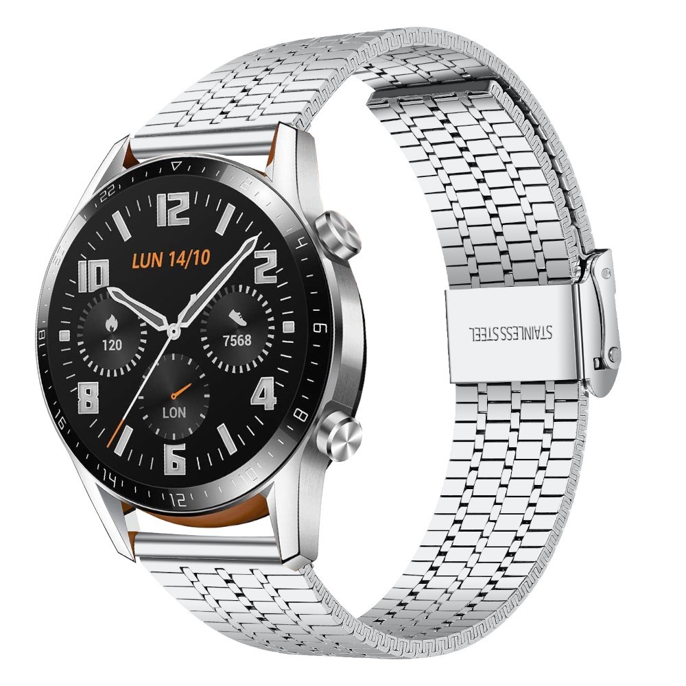 Estuyoya Correa acero Flexible Huawei Watch GT - GT 2 plata