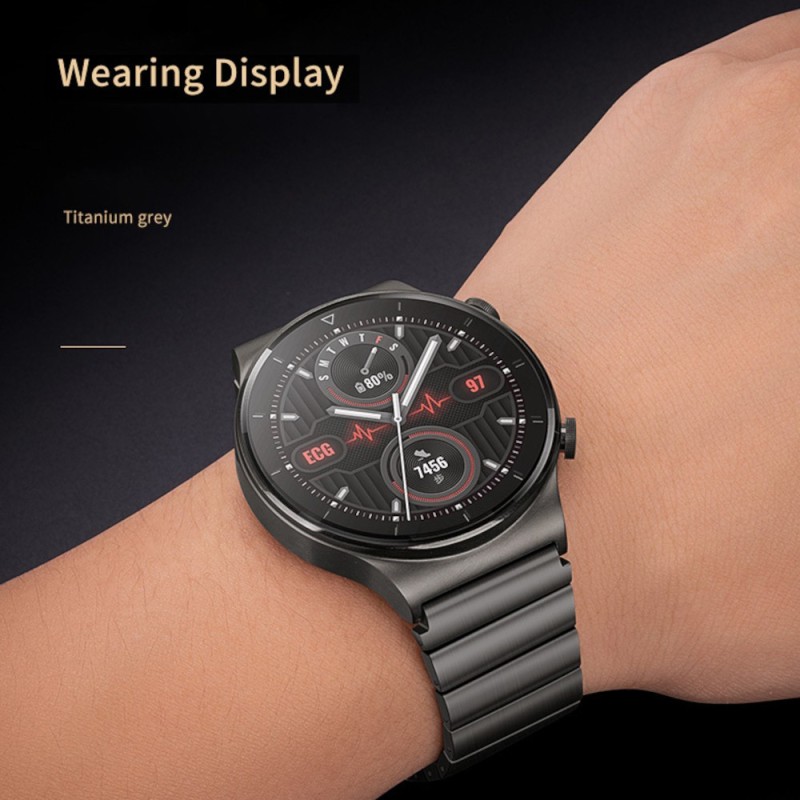 Estuyoya Correa Titanio Huawei Watch GT - GT 2 gris,titanio