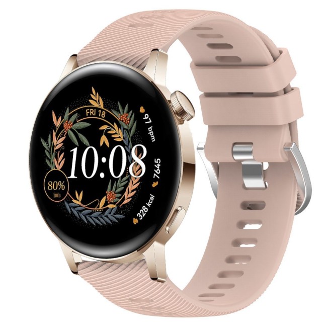 Estuyoya Correa silicona Hebilla Deportiva Huawei Watch GT 3 - 42mm Rosa