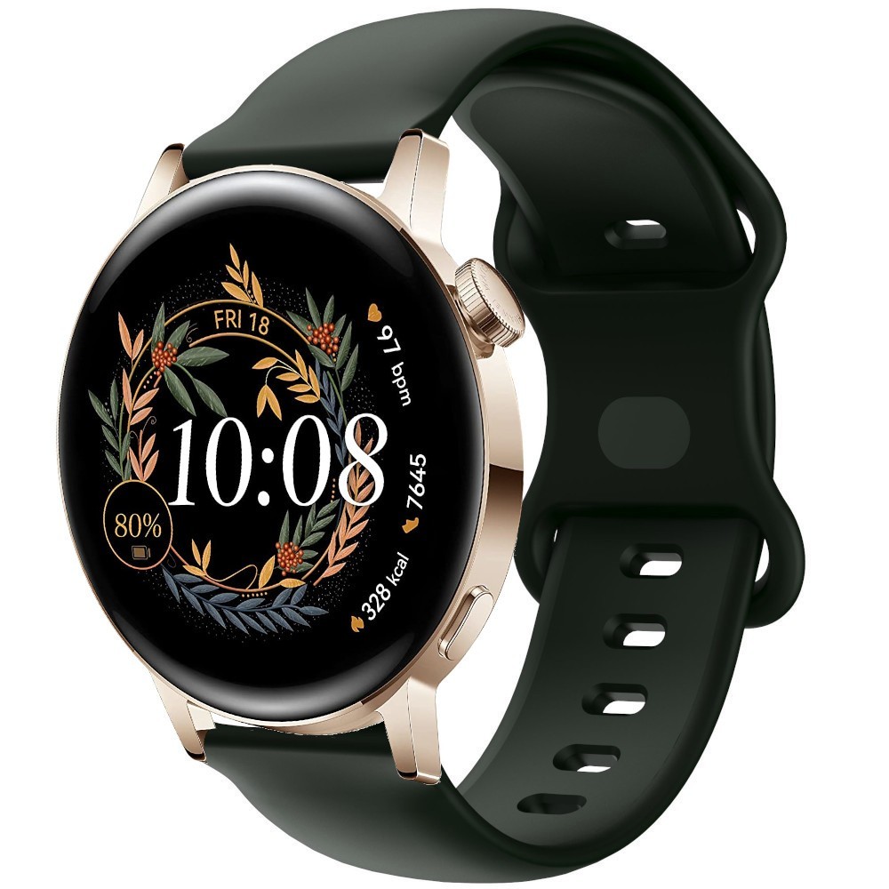 Estuyoya Correa silicona Doble Cierre Huawei Watch GT 3 - 42mm Negro