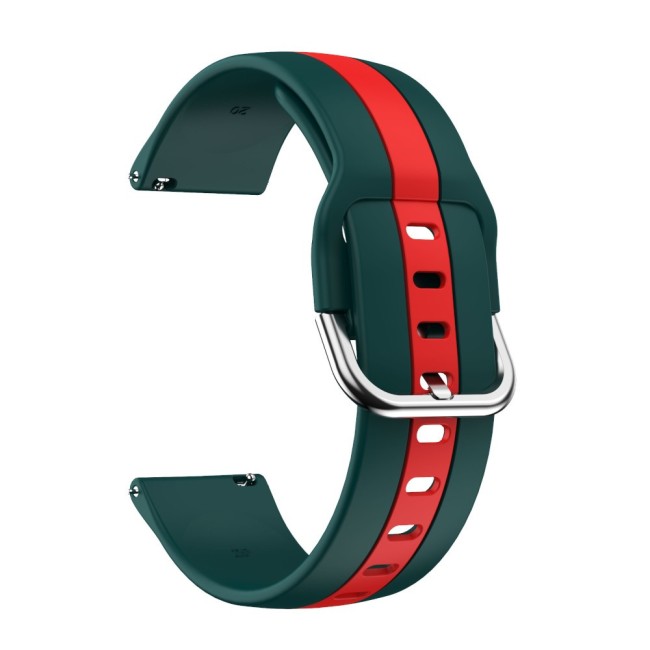 Estuyoya Correa silicona Raya Huawei Watch GT 3 - 42mm Verde,Rojo