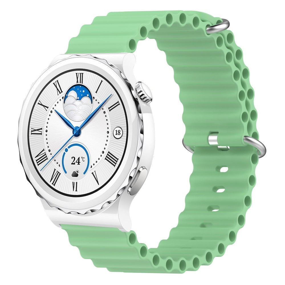 Estuyoya Correa silicona Ocean Huawei Watch GT 3 Pro - 43mm verde claro