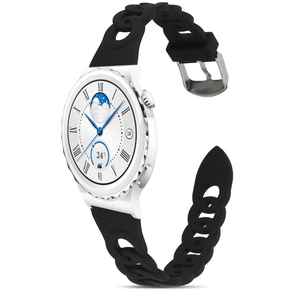 Estuyoya Correa silicona Diseño Cadena Huawei Watch GT 3 Pro - 43mm Negro