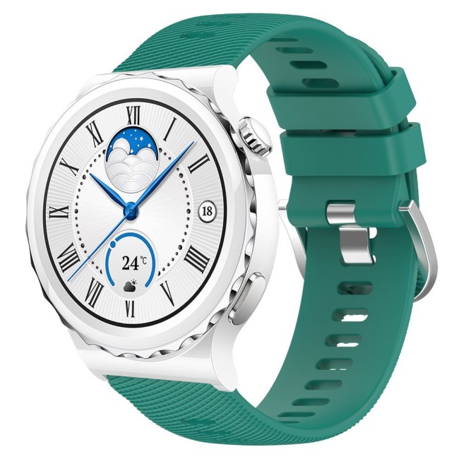 Estuyoya Correa silicona Hebilla Deportiva Huawei Watch GT 3 Pro - 43mm Verde