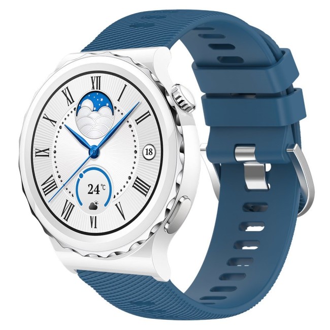 Estuyoya Correa silicona Hebilla Deportiva Huawei Watch GT 3 Pro - 43mm Azul