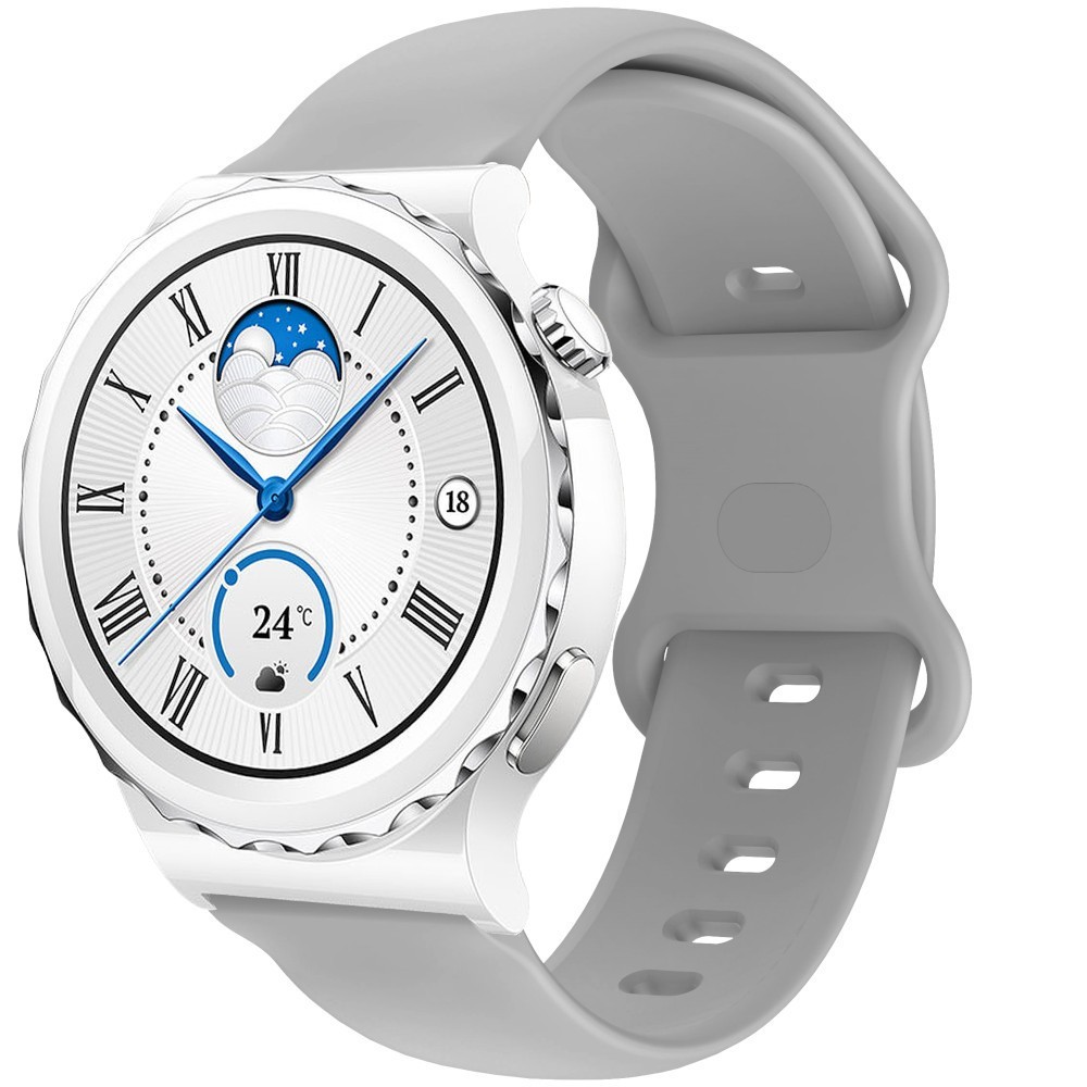 Estuyoya Correa silicona Doble Cierre Huawei Watch GT 3 Pro - 43mm Gris