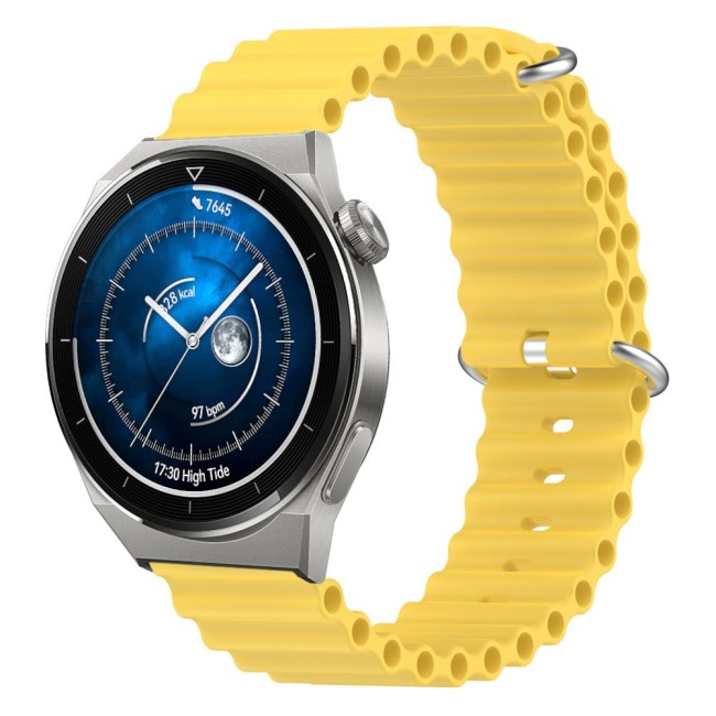 Estuyoya Correa silicona Ocean Huawei Watch GT 3 Pro - 46mm amarillo