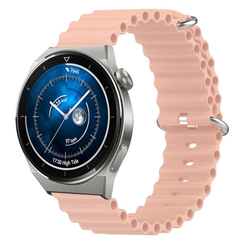 Estuyoya Correa silicona Ocean Huawei Watch GT 3 Pro - 46mm rosa