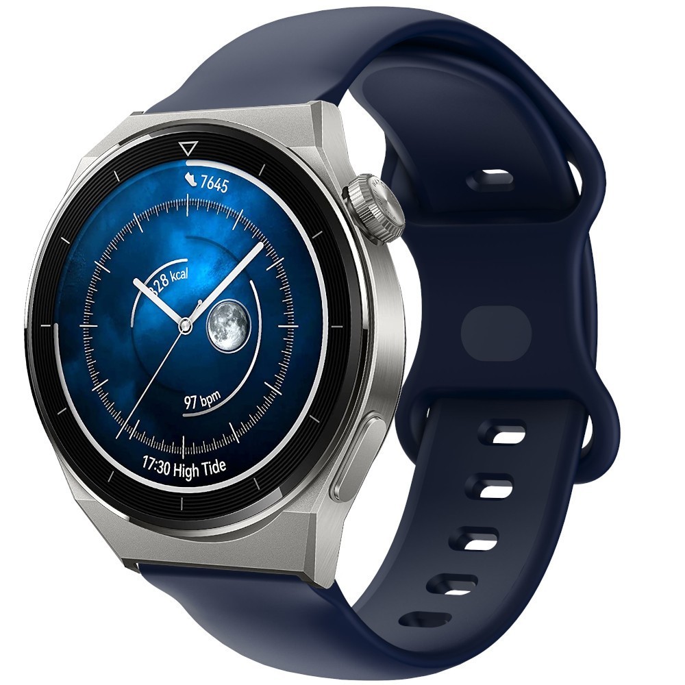 Estuyoya Correa silicona Doble Cierre Huawei Watch GT 3 Pro - 46mm Azul Oscuro