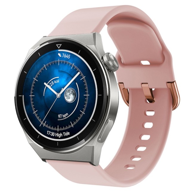 Estuyoya Correa silicona Hebilla Huawei Watch GT 3 Pro - 46mm Rosa