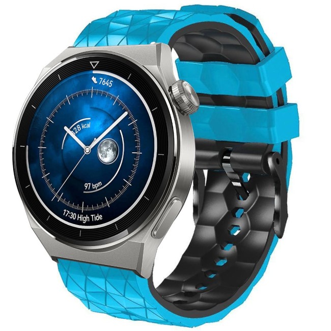 Estuyoya Correa silicona Geometric Huawei Watch GT 3 Pro - 46mm Azul,Negro