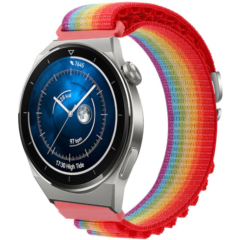 Estuyoya Correa loop nylon Huawei Watch GT 3 Pro - 46mm Rainbow